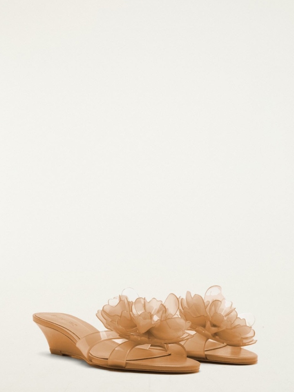 Toffee Jelly Flower Wedge Sandal